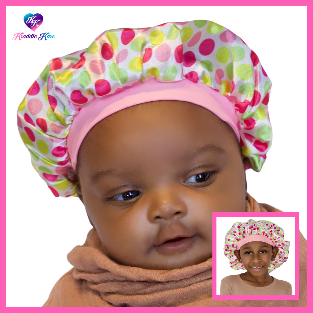 Baby silk hair outlet bonnet