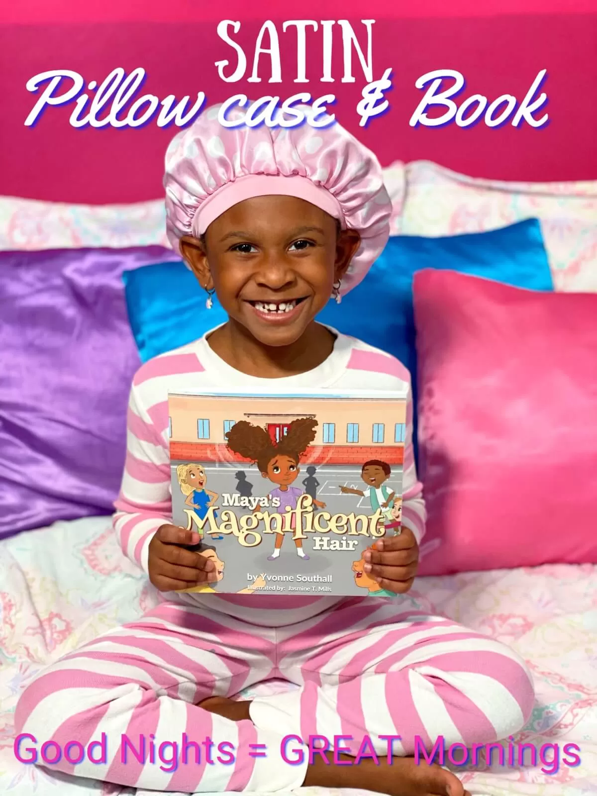 Satin Pillowcase & Book Bundle Set