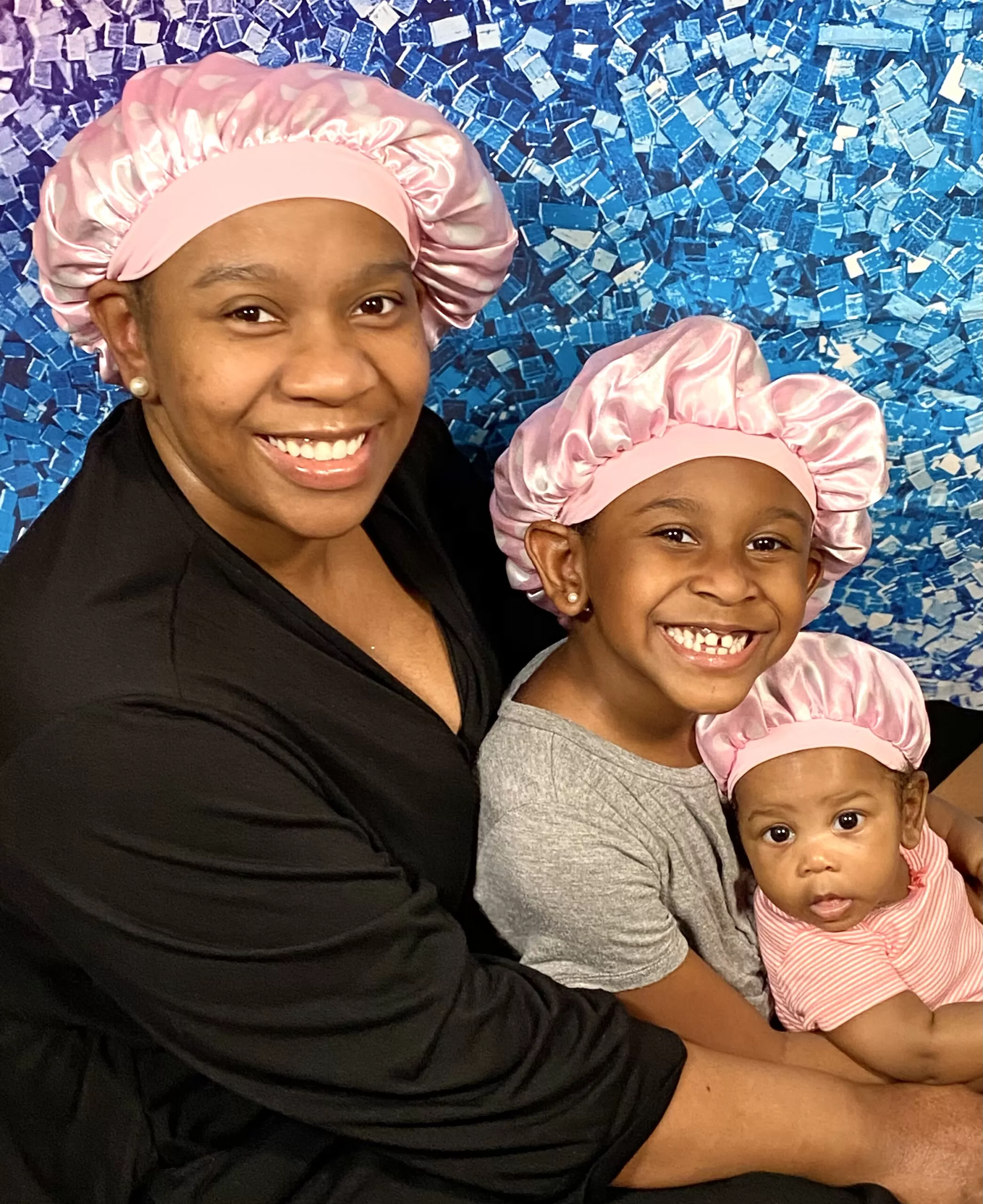 Baby Satin Bonnet | Mommy Me Pretty Girls Bonnet Set