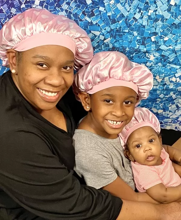Baby Satin Bonnet | Mommy Me Pretty Girls Bonnet Set
