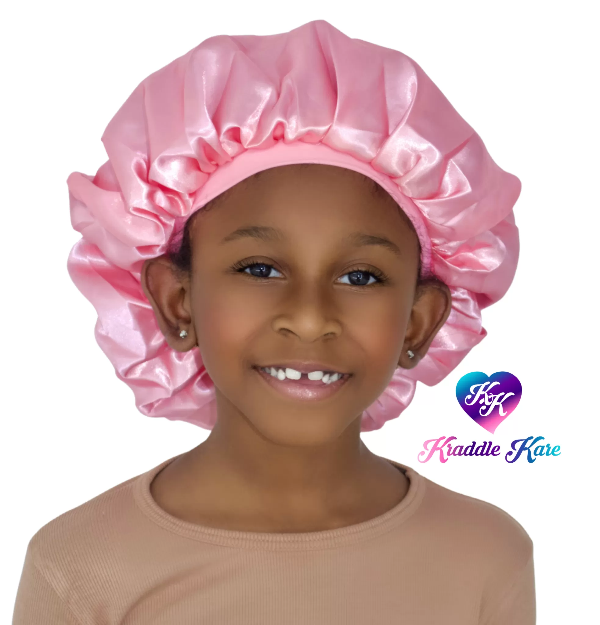 baby satin hair bonnet | Kraddle Kare