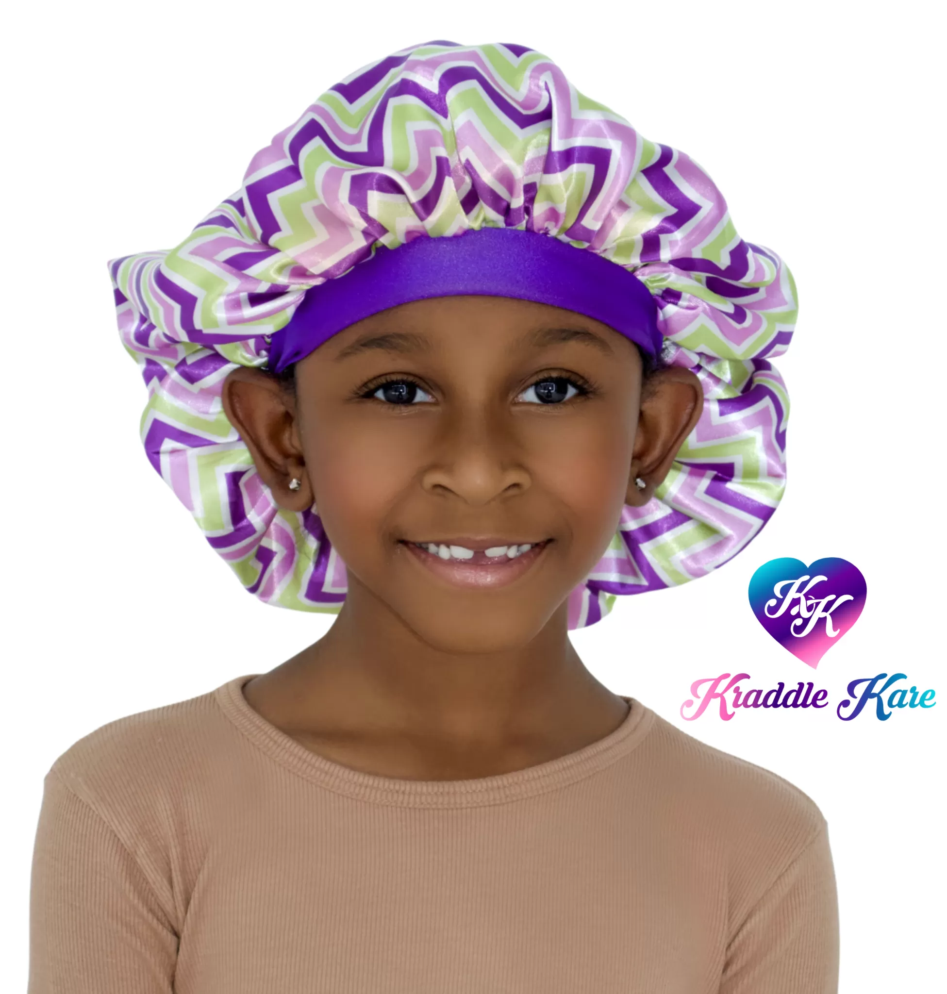 baby satin hair bonnet | Kraddle Kare