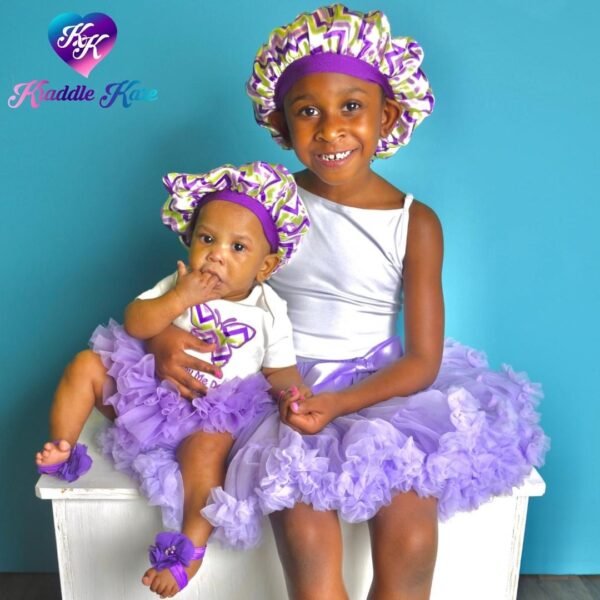 baby satin hair bonnet | Kraddle Kare