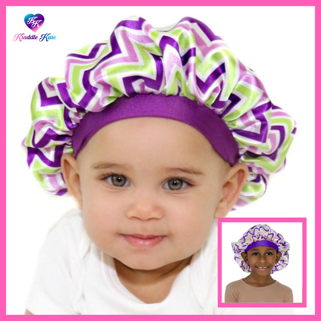 Baby Satin Bonnet – Satin Hair Bonnet Butterfly