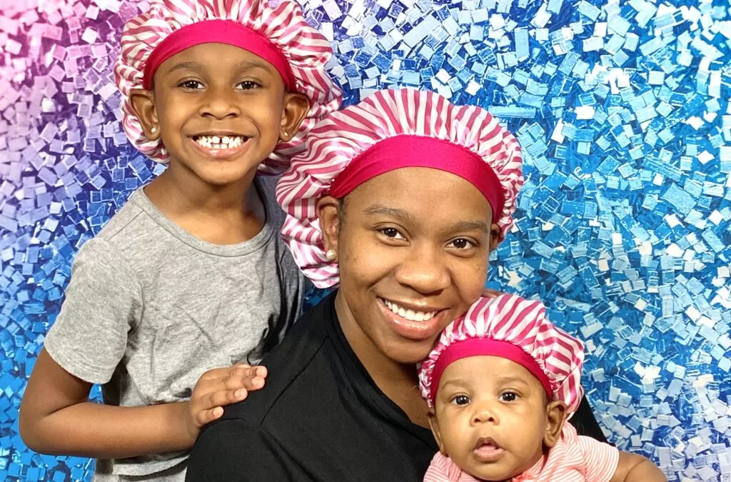 Mommy and Me satin bonnet set | Baby Satin Bonnets