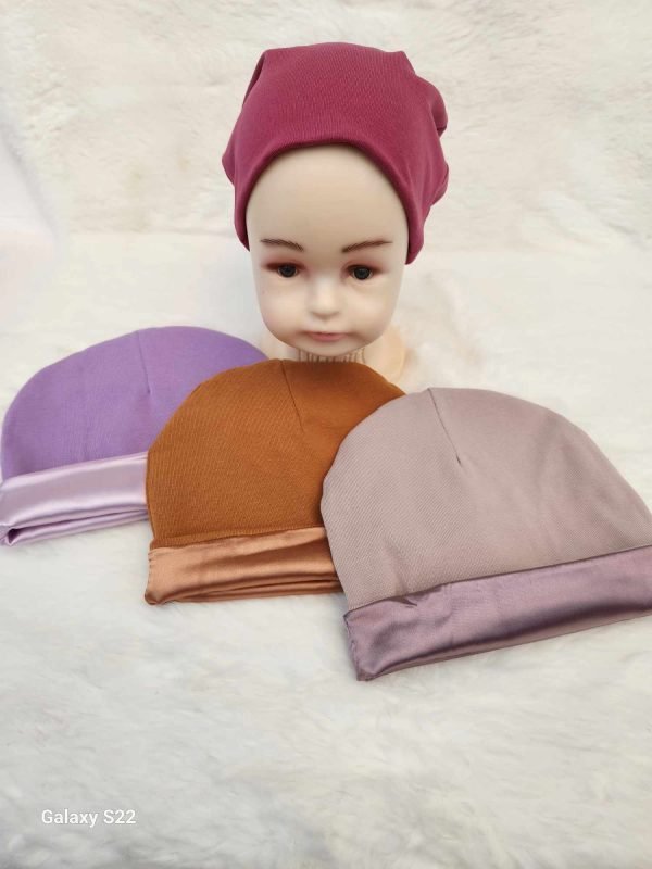 Satin-Lined Jersey Baby Beanies Lightweight - Kraddle Kare, LLC