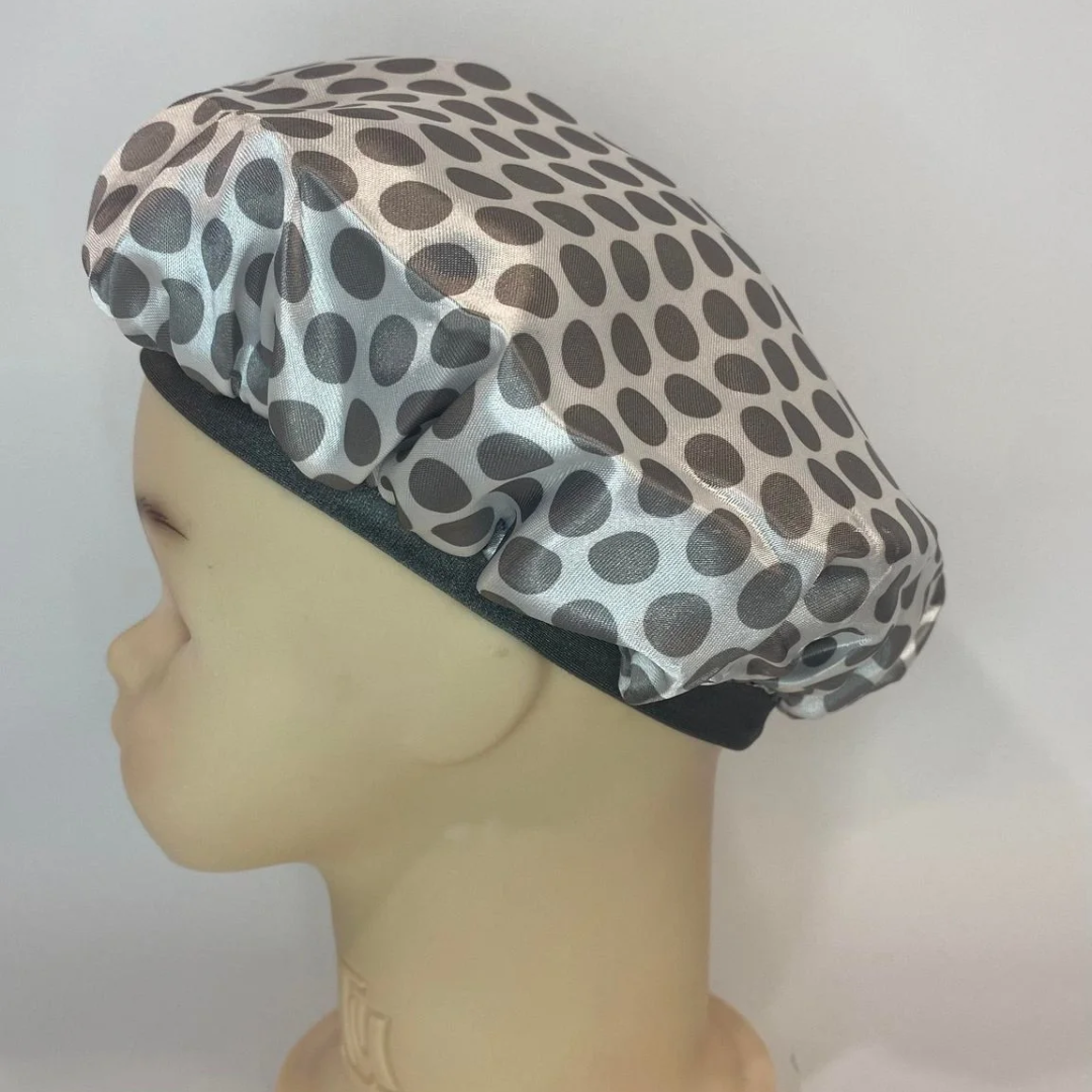 Baby Satin Hair Bonnet Gray Elephant