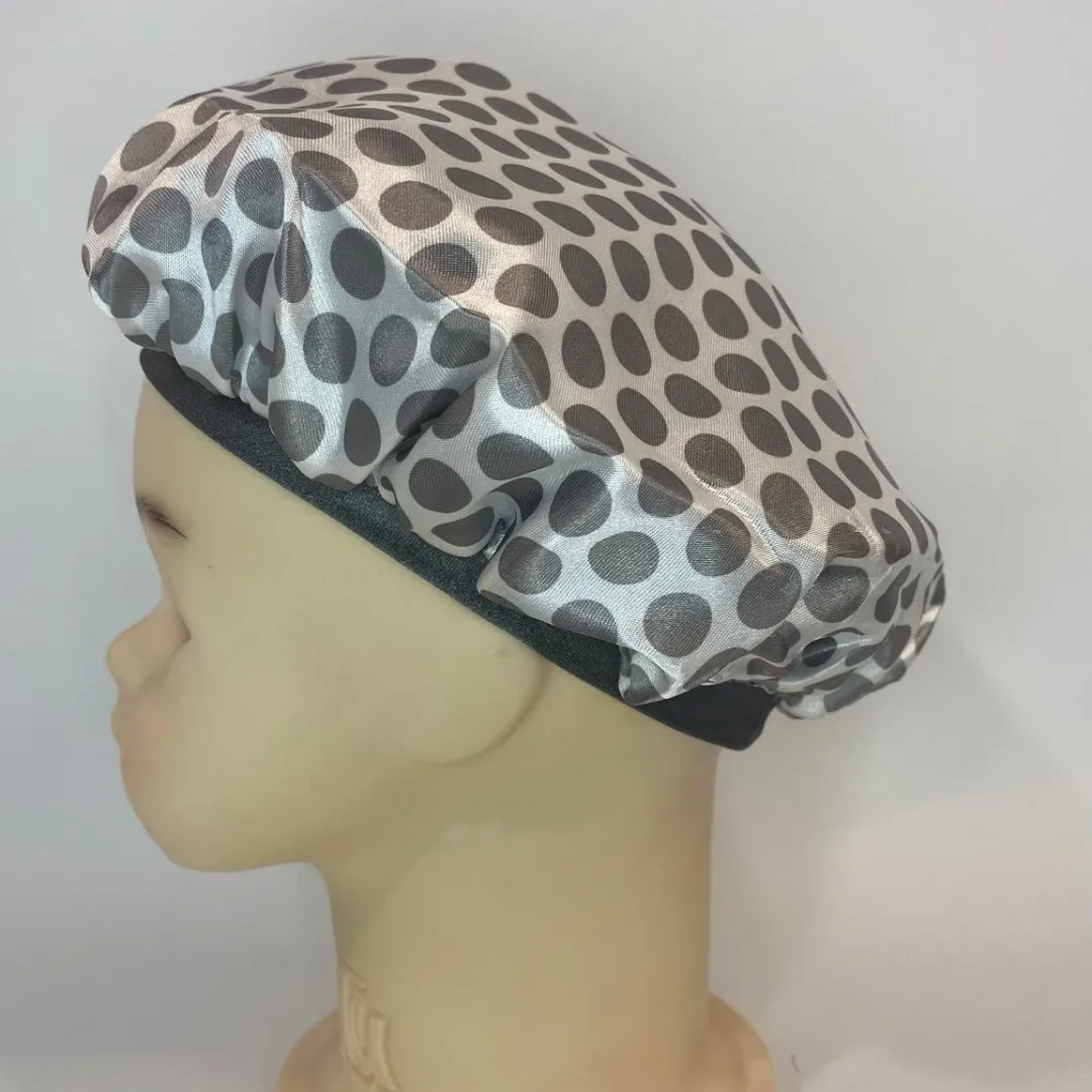 Baby Satin Hair Bonnet Gray Elephant