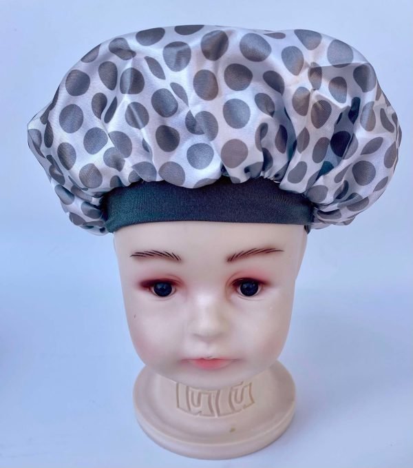 Satin Hair Bonnet Gray Elephant
